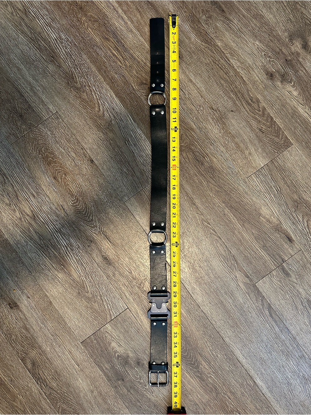 Alyx Black Leather Belt Sz M - Picture 7 of 7
